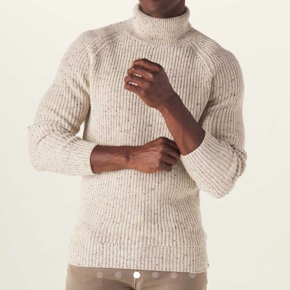The Normal Brand Turtleneck Shaker Sweater
